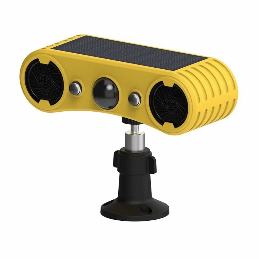 129Db Solar Sound Light Motion Sensor Alarm Built in 13Different Siren LED Lamp Motion Detector Alarm Wireless