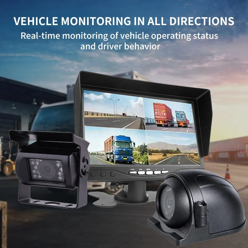 Vehicle Camera Monitor 4CH MDVR HDD CMSV6 System for Bus Truck Car Security Recording Fleet Management 1080P H265 Night Vision