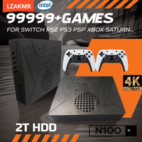 LZAKMR Experience Ultimate Gaming with N100 Game Box S1 Windows11 2TB System for Switch/PS2/PS3/WII/SS/GAMECUBE 99999+ Games