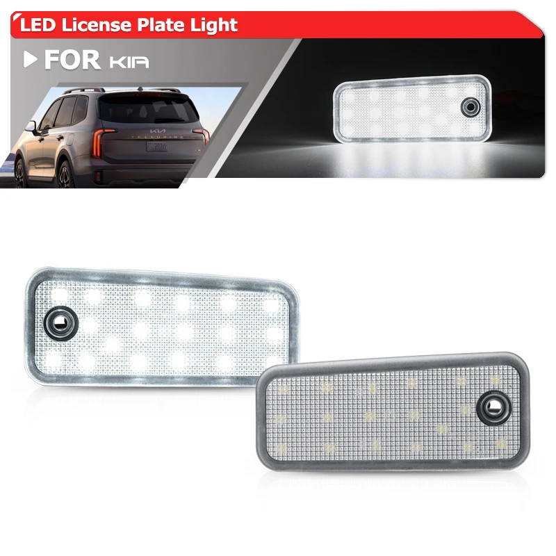 Para Kia Telluride SUV 2020-2023 Kia Carens Gen3 RP/Rondo 2013-2017 Canbus sin errores luces Led blancas para matrícula lámparas de etiqueta