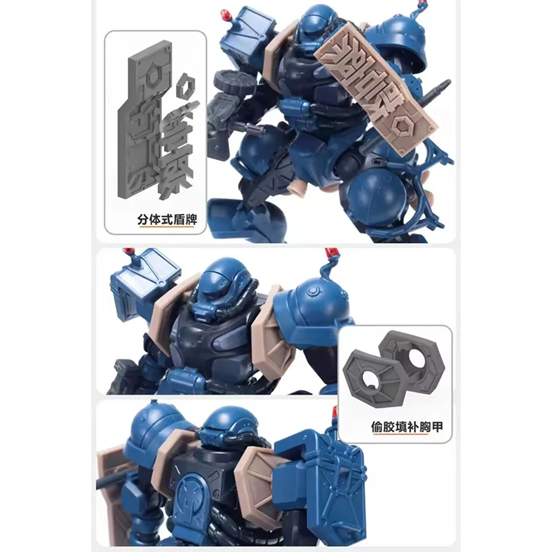 Tas Model Pro Masing قطع تحويل مسبقة القطع أجزاء الأيدي لـ Hg 1/144 Ms-06-Ssp Gquuuux Police Zaku لعبة هدية من الراتنج الأبيض