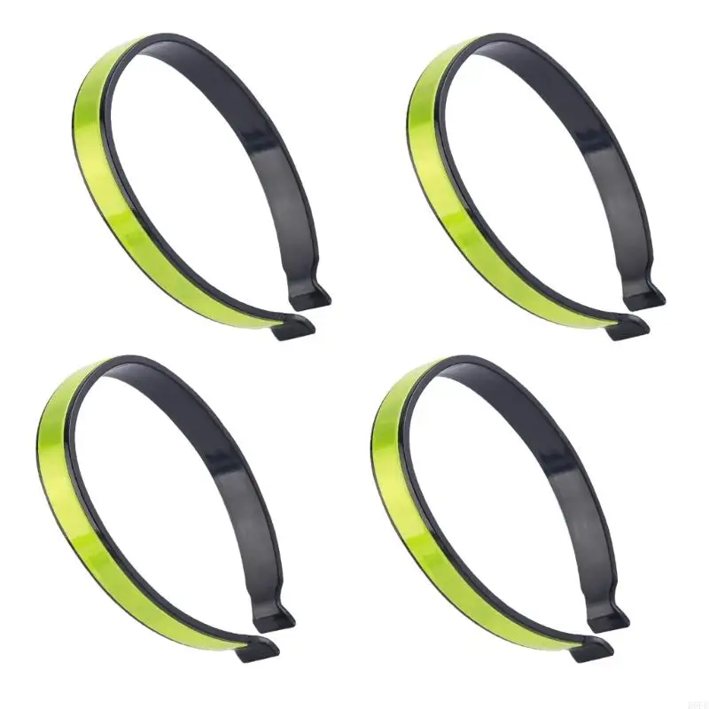

652F 4Pcs Cycling Pant Holder Biking Accessories for Safe Ride, Cycling Trouser Clip, Reflective Band for Bicycles Safety