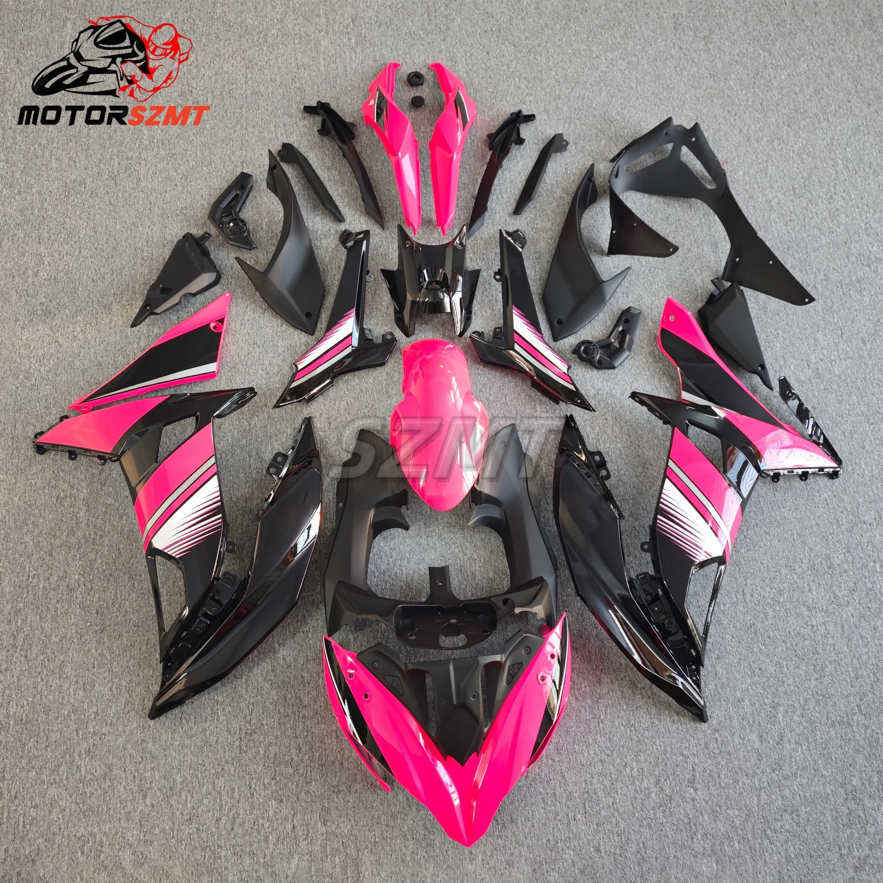 Motorcycle fairing fits for kawasaki ZX650 ER6F 17 18 19 20 years Ninja 650 2017 2018 2019 2020 body fairing Black motorcycle