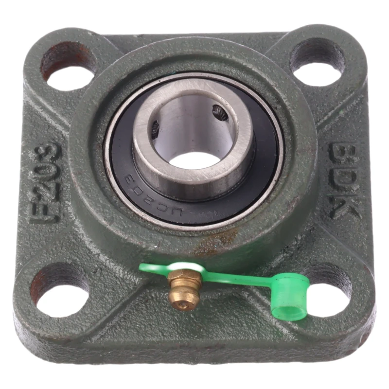 UCF 203 bearing 16mm 4 bolt installation bearing hole square flange gasket block