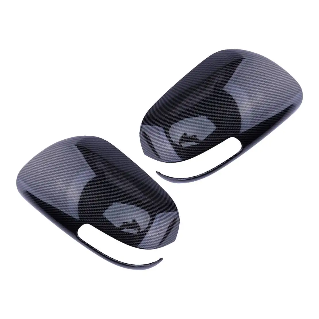 1 Pair Rearview Side Mirror Cover Cap Trim Fit For Scion Tc 2011-2016 Black Carbon Fiber Style ABS