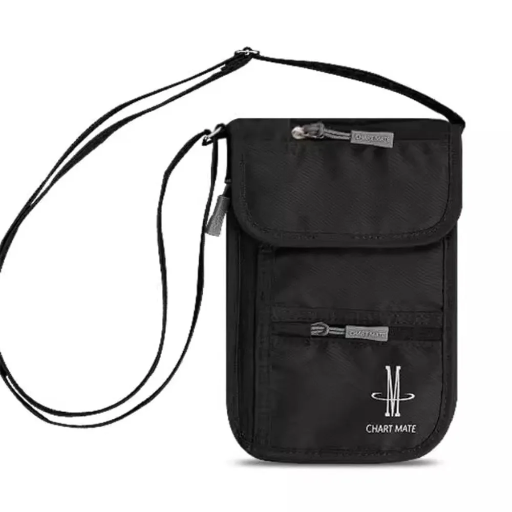 Unisex Nylon RFID Passport ID Bag Waterproof Multi-Functional Document Pouch Packet Travel