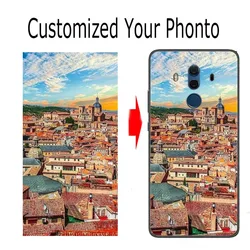 Customized Silicone Cover for Huawei Mate 10 Pro 60 50 9 Mate 20 Lite 40 Pro Plus Y9A Y5P Y7P Phone Cases DIY Photo Image Name
