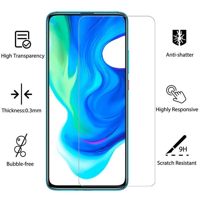 واقي شاشة من الزجاج المقسى لهاتف شاومي بوكو f2 برو واقي شاشة على pocof2 f 2 2f f2pro pocof2pro فيلم الهاتف glas xiomi poc pco