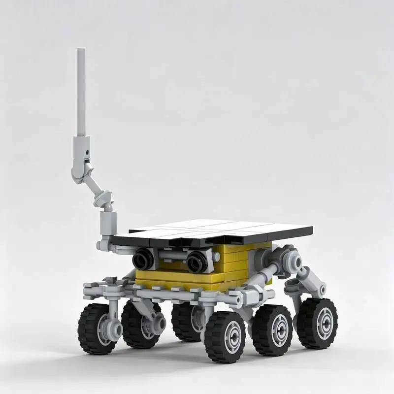 102Pcs MOC Space Exploration Vehicle Building Blocks Custom Puzzle DIY Assembly Creative Scientific Model Educational Gift