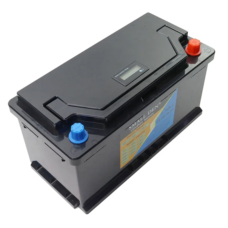 12V 80Ah 100Ah 120Ah LiFePO4 Rechargeable Battery built-in BMS Automatic lighter car starter 12.8v Outdoor Portable power supply