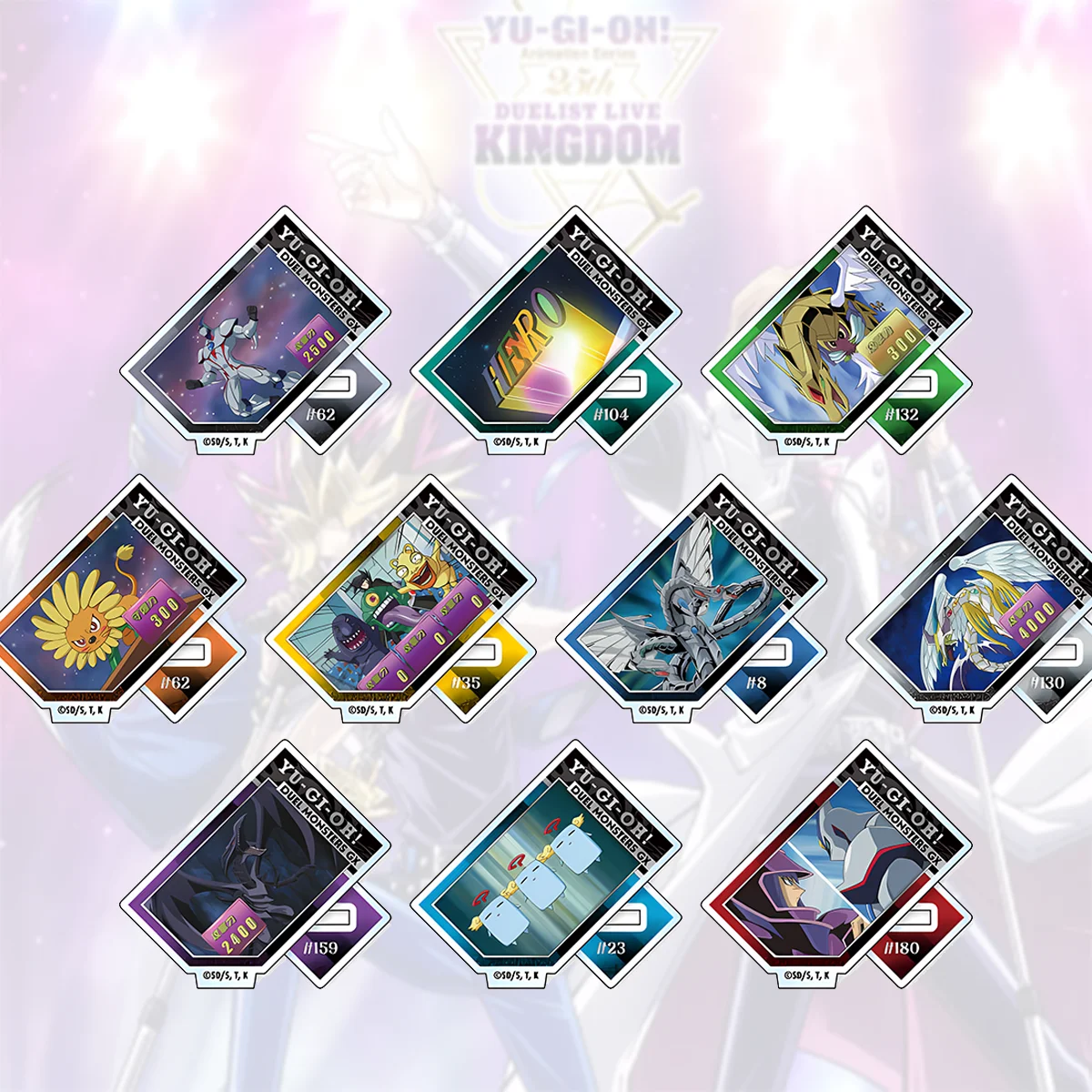 Anime Yu-Gi-Oh 10cm New Acrylic Stand Yug Kaib Sweet Gift Valentine Present Glass Display Cabinet Card Game Decor keychain