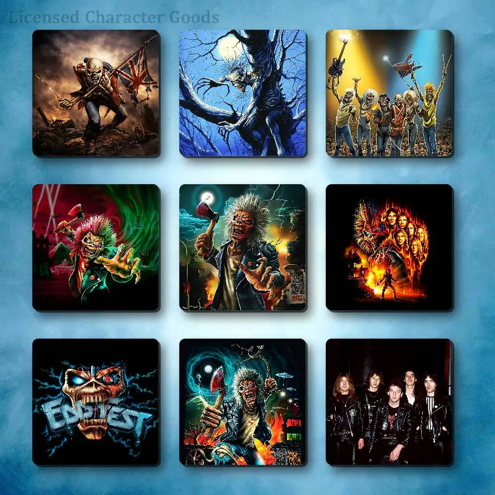 I-Iron Run For Your M-Maiden Magnetic Refrigerator Sticker Smooth Clear Ink Print Metal Door Dorm Apartment Decor 55x55mm