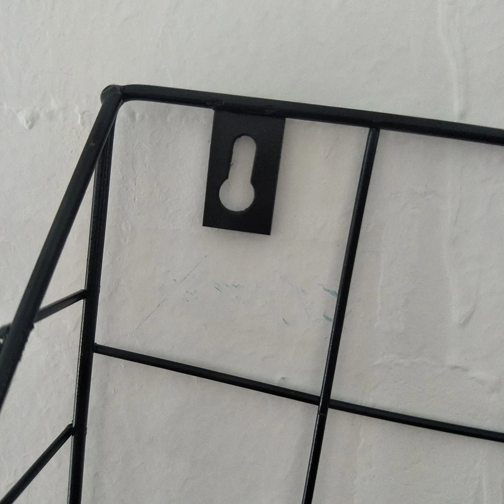 

Wall Mounted Storage Baskets Hanging Rack Shelves Space Saving Iron Organizer Home Decor Lightweight Portable Dry Food Snacks