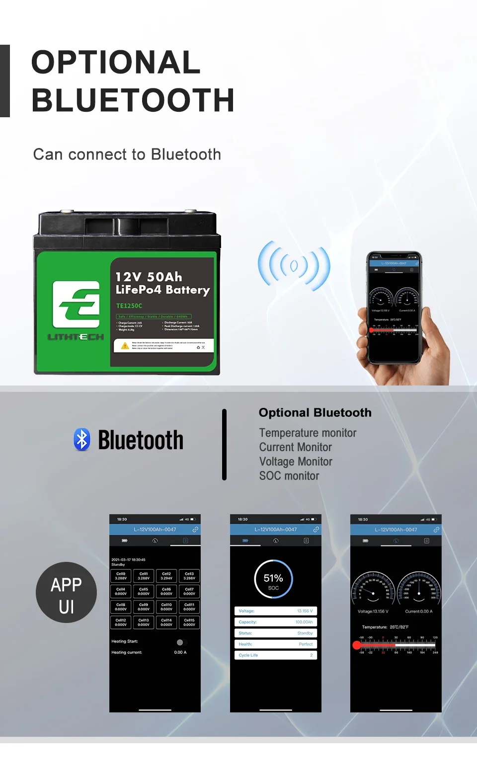 Group 31 baterai 36V Golf carts EV RV perahu Lifepo4 baterai laut Trolling Motor baterai Lithium 60Ah