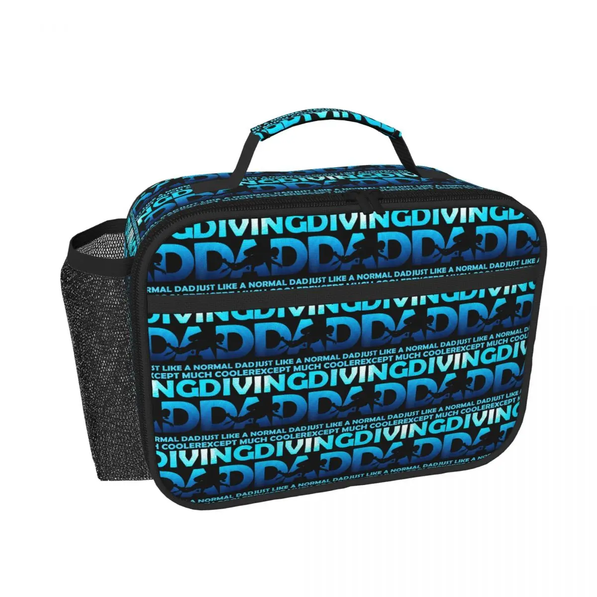 Scuba Dive Flag Bubble Diving Diver Insulated Lunch Bag for Women Kids Leakproof Food Boxes Thermal Lunch Box Tote