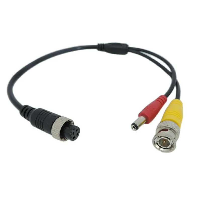 Aviation Head M12 4Pin male female to BNC DC RCA MALE FEMALE Extension Connector Cable Adapter for CCTV Camera Security e1