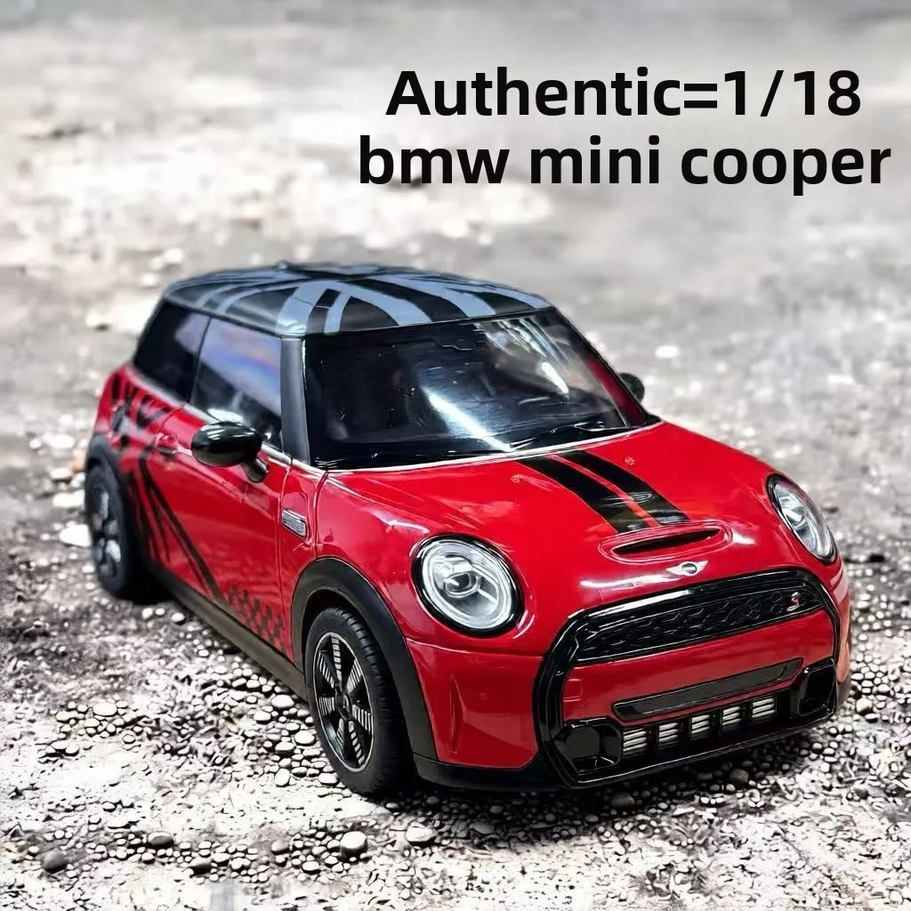 

Металлическая модель автомобиля MINI Cooper S в масштабе 1:18, классическая игрушка с функцией отката назад, для детей, в подарок