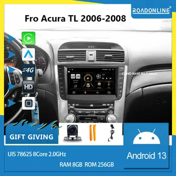 COHO 適用於 2006-2008 年 Acura TL 的 UIS 7862 9 吋安卓 13 八核心 8+256G 車載多媒體播放器,支援 CarPlay。 6 最佳銷售 謳歌 TL 收音機 - №6