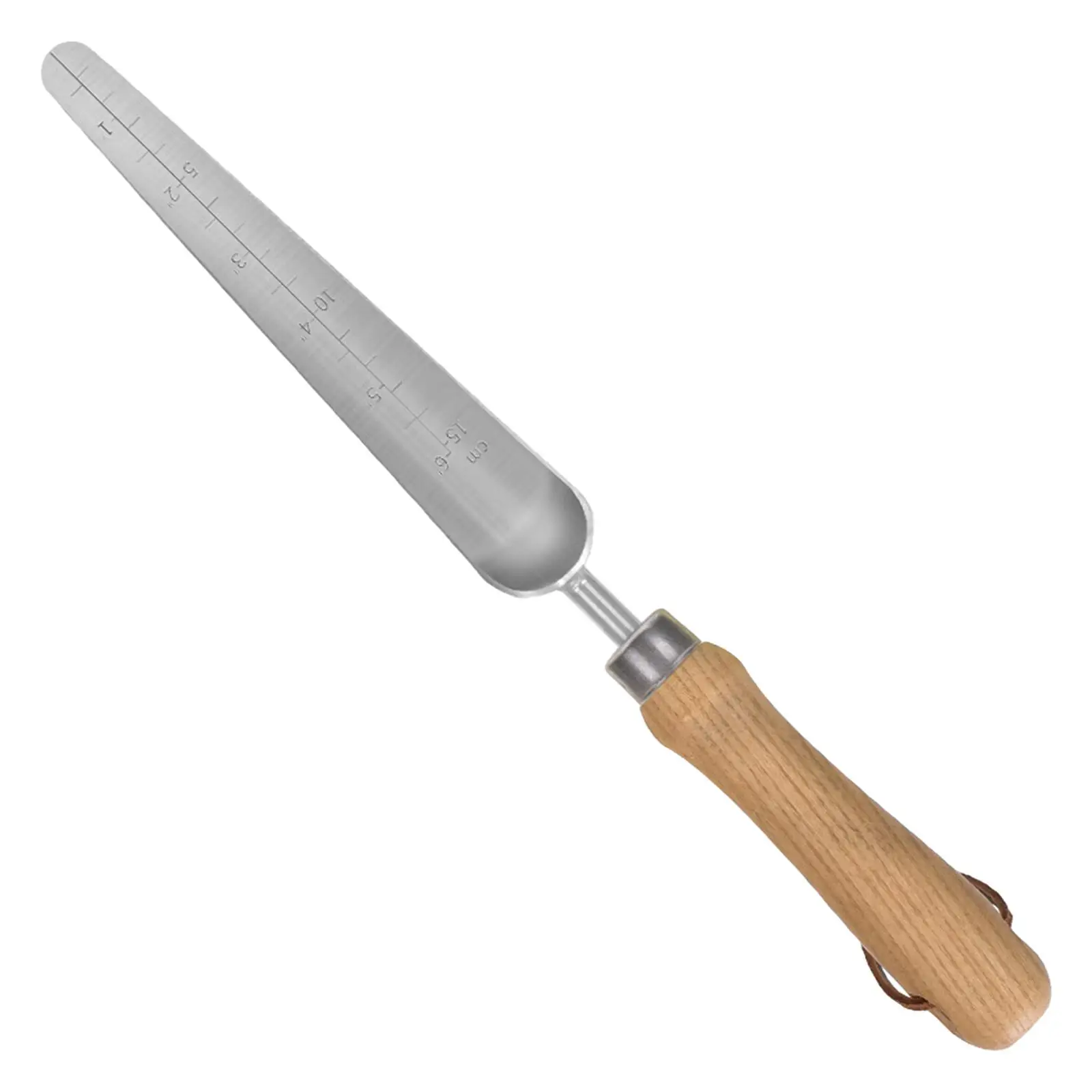 Garden Shovel with Scale - Multipurpose Sturdy Stainless Steel Portable Hand Tool for Gardening and Landscaping