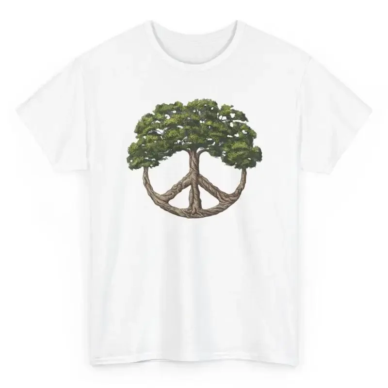 Peace Tree T Shirt Artistic Nature Lovers Novelty