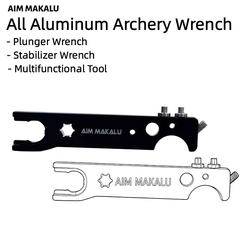 AIM MAKALU Special Wrench for Bows and Arrows Multi-Functional Adjustment and Disassembly Tool