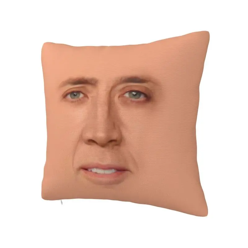 الحديثة نيكولاس قفص ميمي غطاء الوسادة 55*55 سم لينة مضحك رمي كيس وسادة لغرفة المعيشة أريكة كرسي المخدة #2