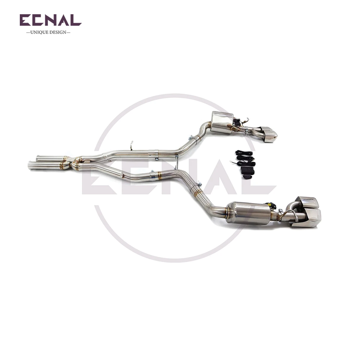 

Ecnal Exhaust Valved Pipe for Mercedes Benz AMG W218 CLS63 5.5T 2012-2015 SS304 Sport Exhaust Catback with Valve Muffler