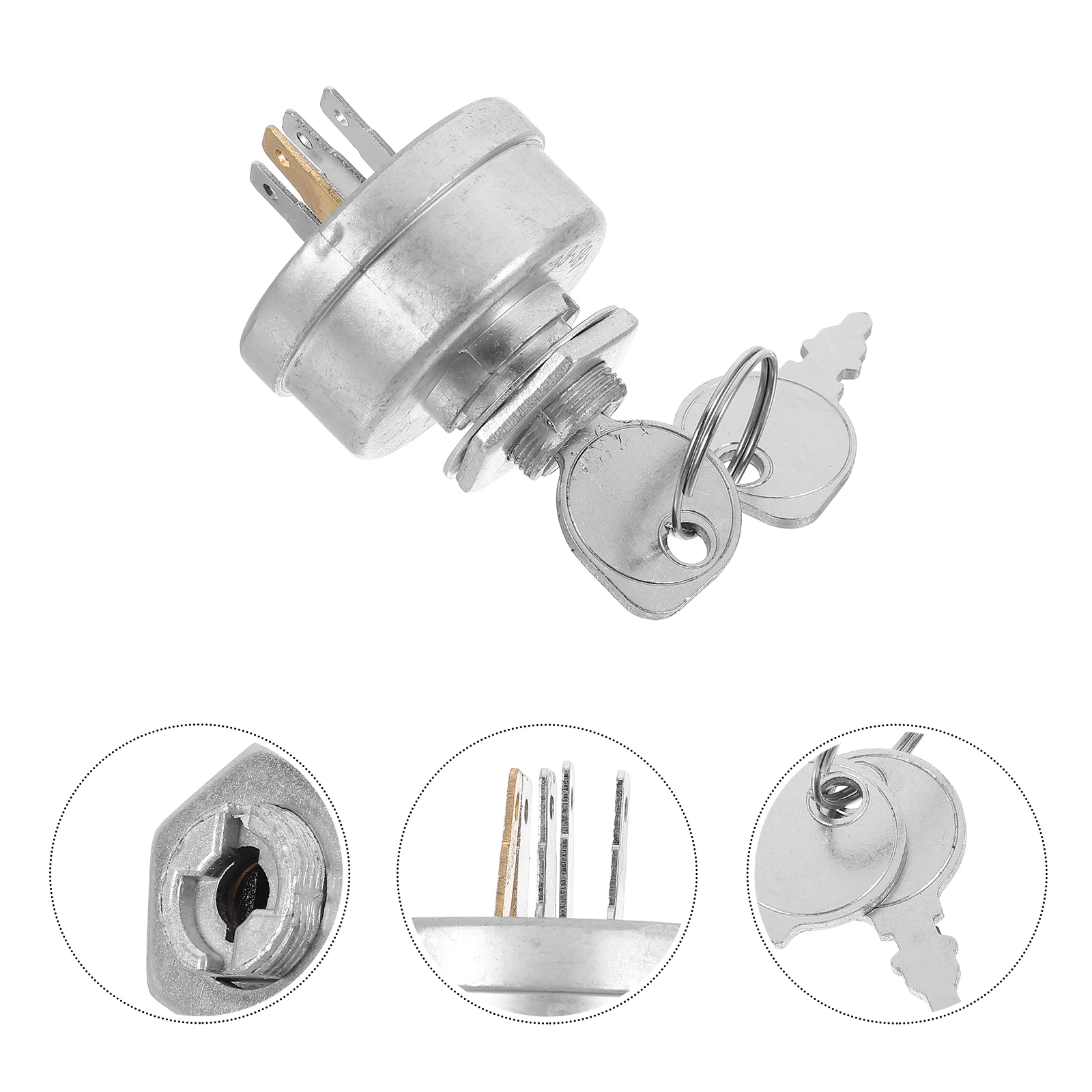 

Replacement For Kubota 430 Lawn Mower Key Zinc Alloy Starter Durable Copper Inserts Easy Installation Riding Mower Ignition