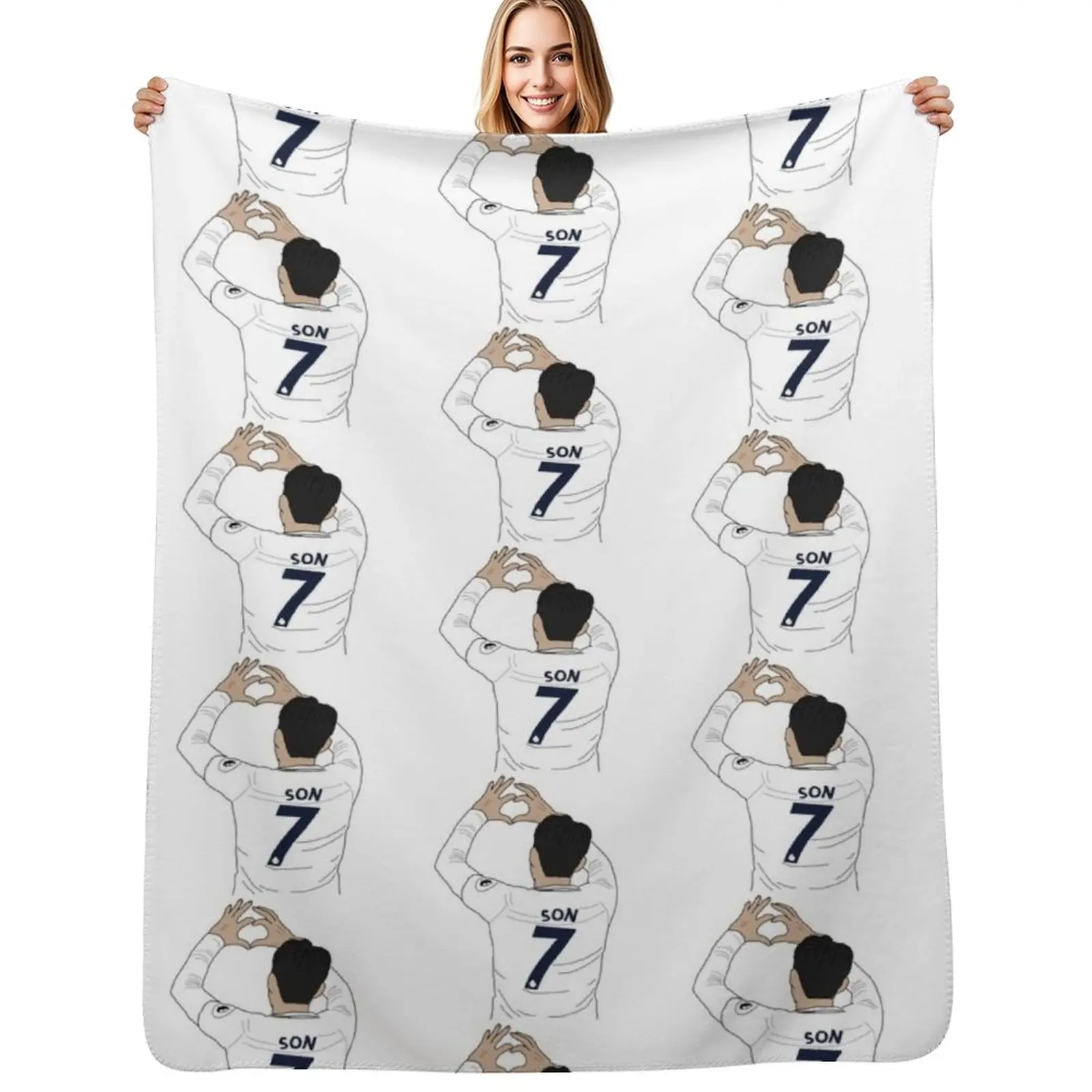 

Son Heung min Throw Blanket Summer Beddings Beach Cute Plaid Beautifuls Blankets