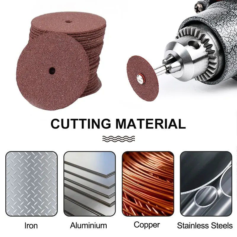150pcs Resin Cut off Wheel Disc 25mm Metal Cutting Disc Abrasive Disc Tools  for Dremel Rotary Tool Accessories