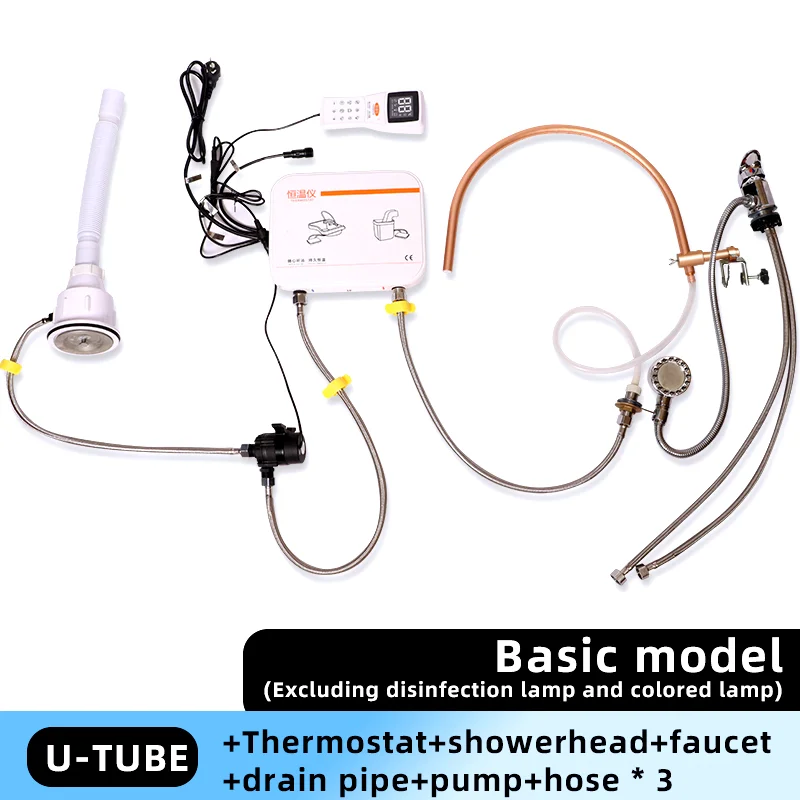 Multi-Angle Head Spa Waterfall Device with Constant Temperature , Salon Water Circulation System For Shampoo Washbasin Chair