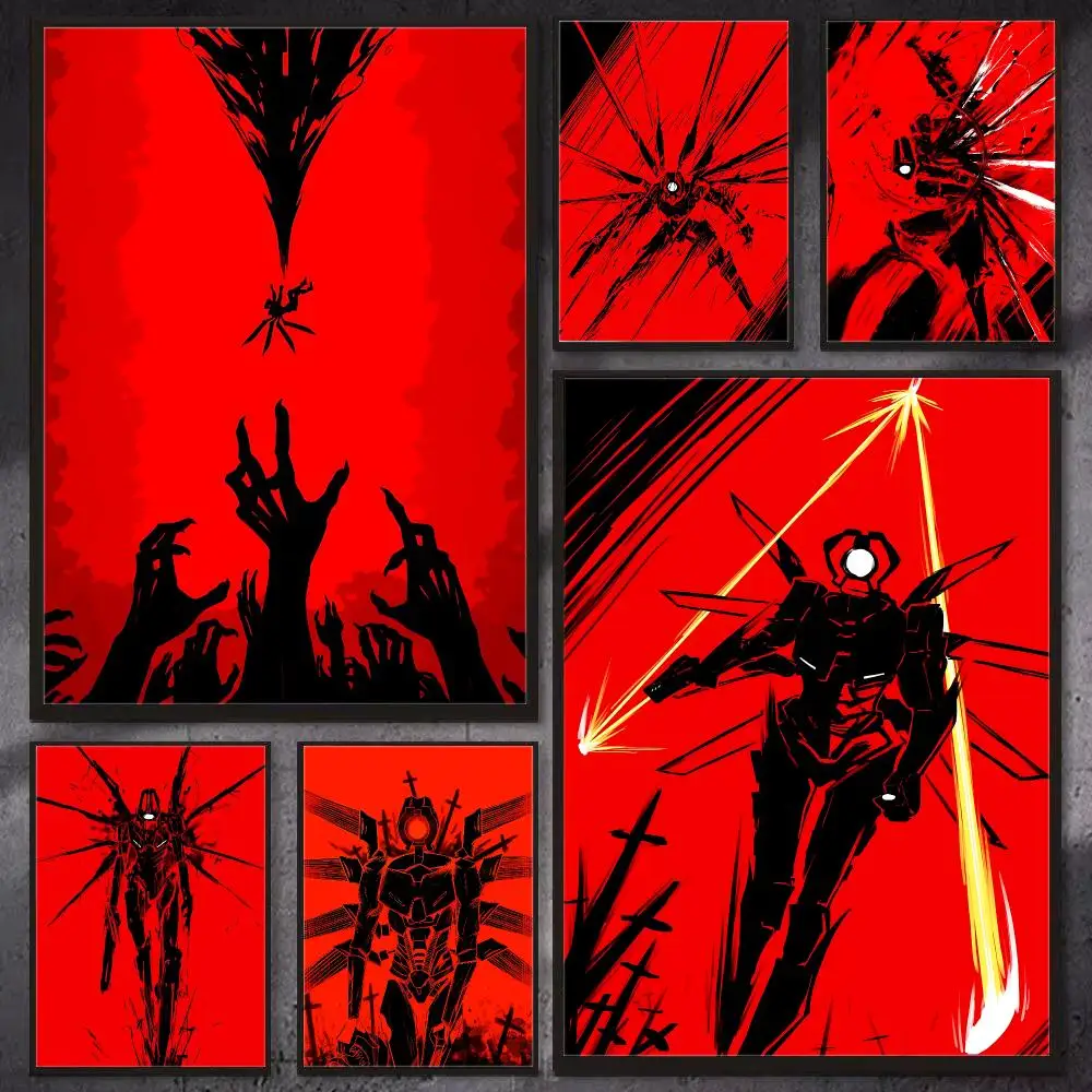 u-ultrakill Poster HD Wall Art Print,Self-adhesive Poster Sticker,Aesthetic Home Decor