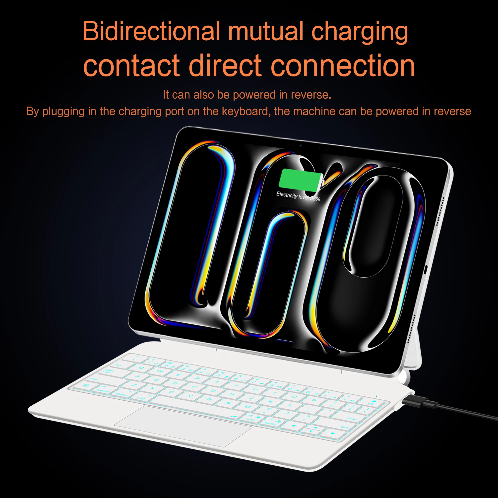 Smart Pogo Pin Keyboard Case For iPad Pro 11 2025 M5 M4 Air 11 13 M2 M3 2024 Pro Air 4 5 6 10.9 Trackpad Teclado ipad 키보드
