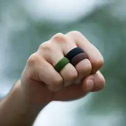 Geedyn Sports silicone ring breathable with airflow grooves