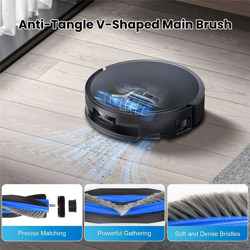 

For Ecovacs Deebot N30 Omni/N30 Pro Omni Robot Vacuum Accessories- Main Side Brush Hepa Filter Rag Dust Bag Replacement Kit