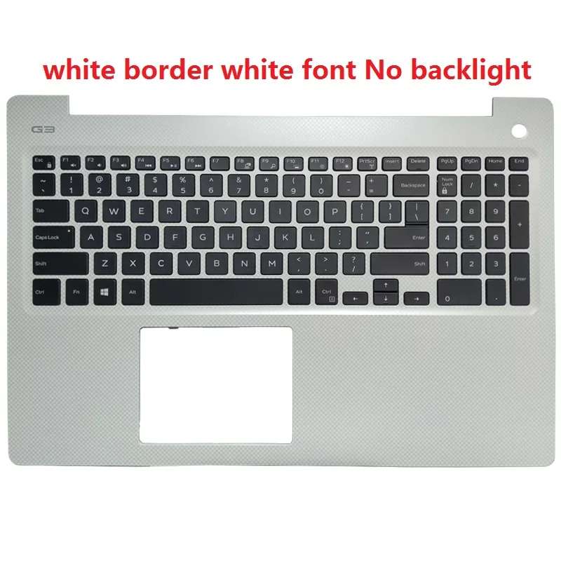 NEW for DELL Gaming 15-3000 G3 3579 G3-3579 US English Laptop keyboard white Palmrest upper cover