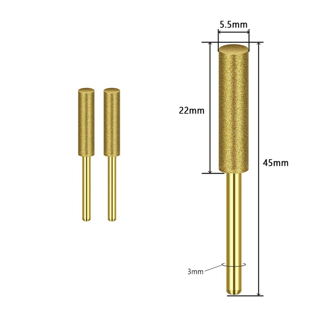 Diamond Chainsaw Sharpener Mm Grinding Heads Coated Emery Grains Heat Dissipation Chain Saw Teeth Grinding Heads