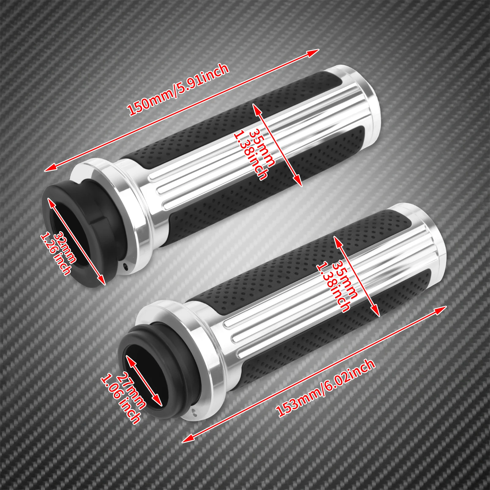 Motorcycle 1'' 25mm Electronic Throttle Handle Bar Hand Grips Handle Grip CNC For Harley Touring Electra Glide Softail Fat Boy