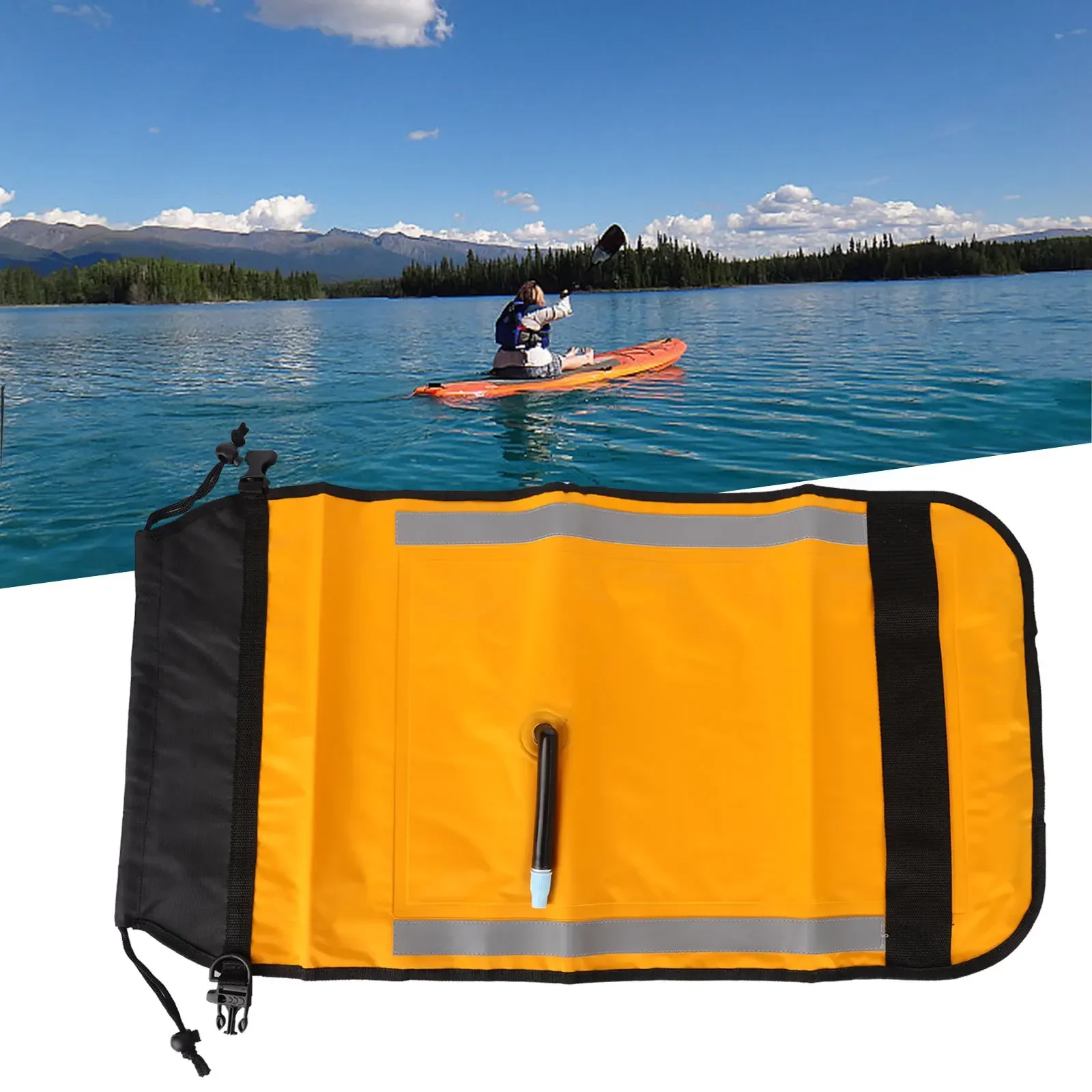 

Paddle Bag Paddle Float Bag Bag Boating Canoe Canoeing Self-Rescue Float Bags With Reflective Strips High Quality