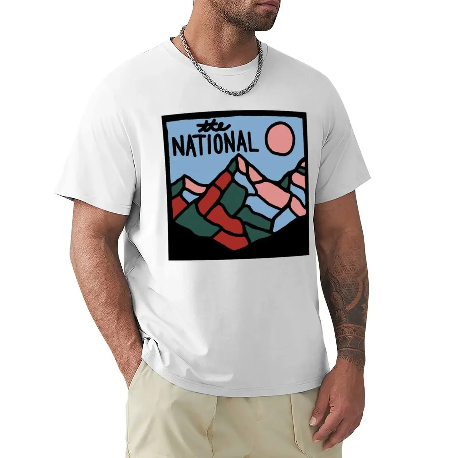 The National Band T-Shirt shirts graphic tee heavyweights korean fashion blacks t shirts for men