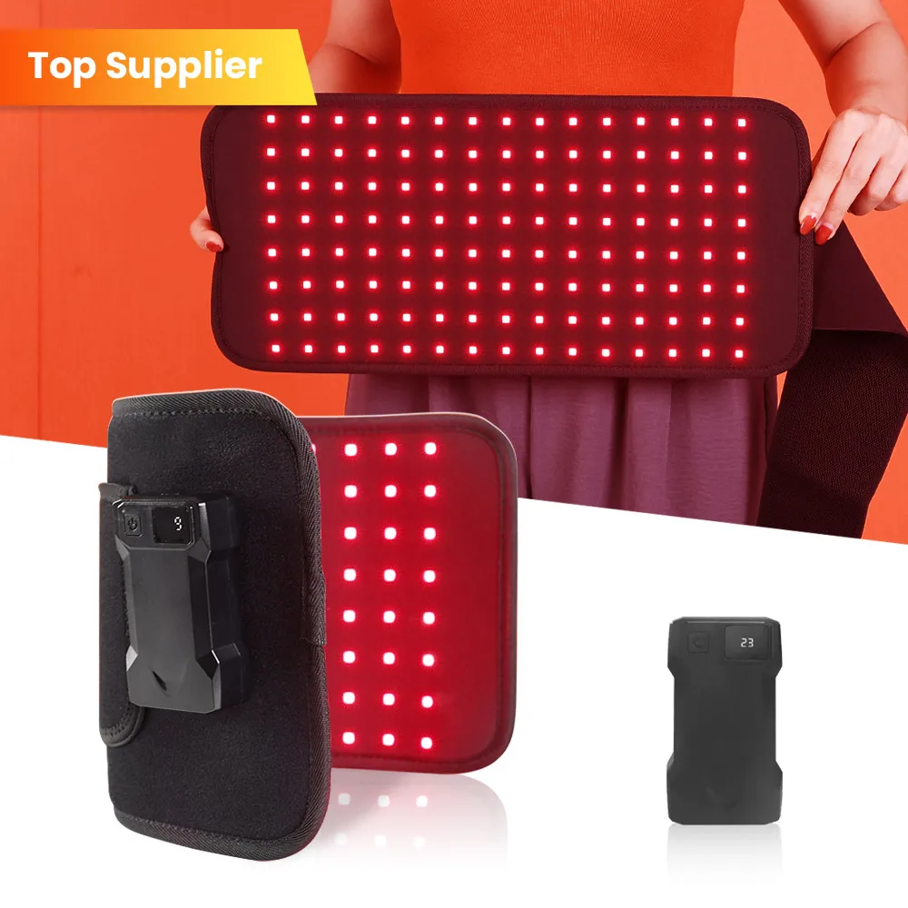 

USB Rechargeable Red Light Therapy Neck Belt Wearable Infrared Therapies Wrap TLB120-C