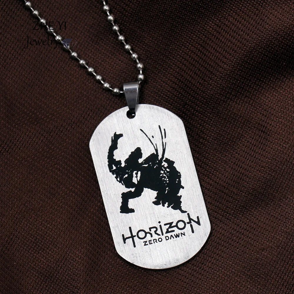 Horizon Zero Dawn Stainless Steel Monster Pendant Necklace for Men Women High Quality Chain Necklaces Unisex Party Jewelry Gift