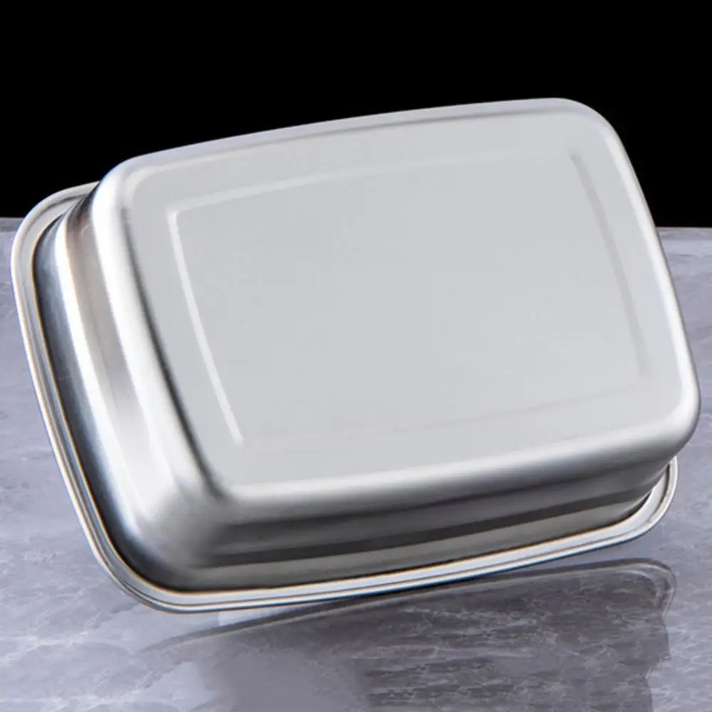 Large Capacity Stainless Steel Crisper Airtight Lid Sealed Pickle Box Korean with Handle Fresh-keeping Box Refrigerator