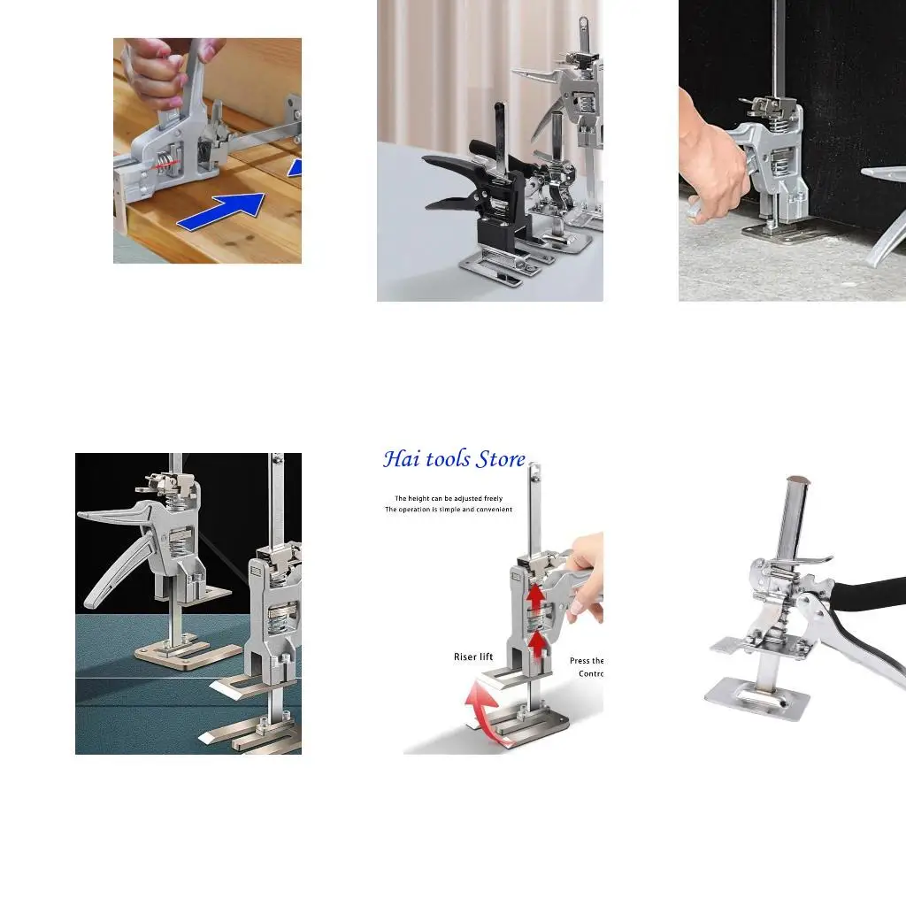 X37E Labor Saving Arm Jacks Carbon Steel Furniture Lifter Tool Multifunction Height Adjustment Hand Jacks for Lifting
