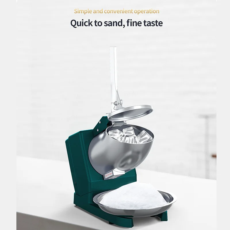 

Electric Ice Crusher Small Shaved Ice Slush Machine Large Area Grinding Environmental Protection for Home and Commercial Use