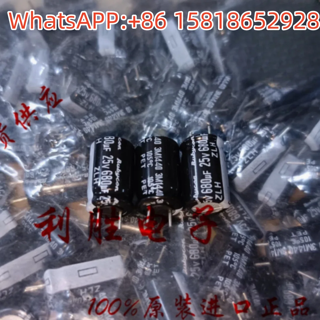 

20pcs 680UF 25V Japan Ruby Capacitor 25V680UF 10*16 ZLH High Frequency Low Impedance Short Pitch