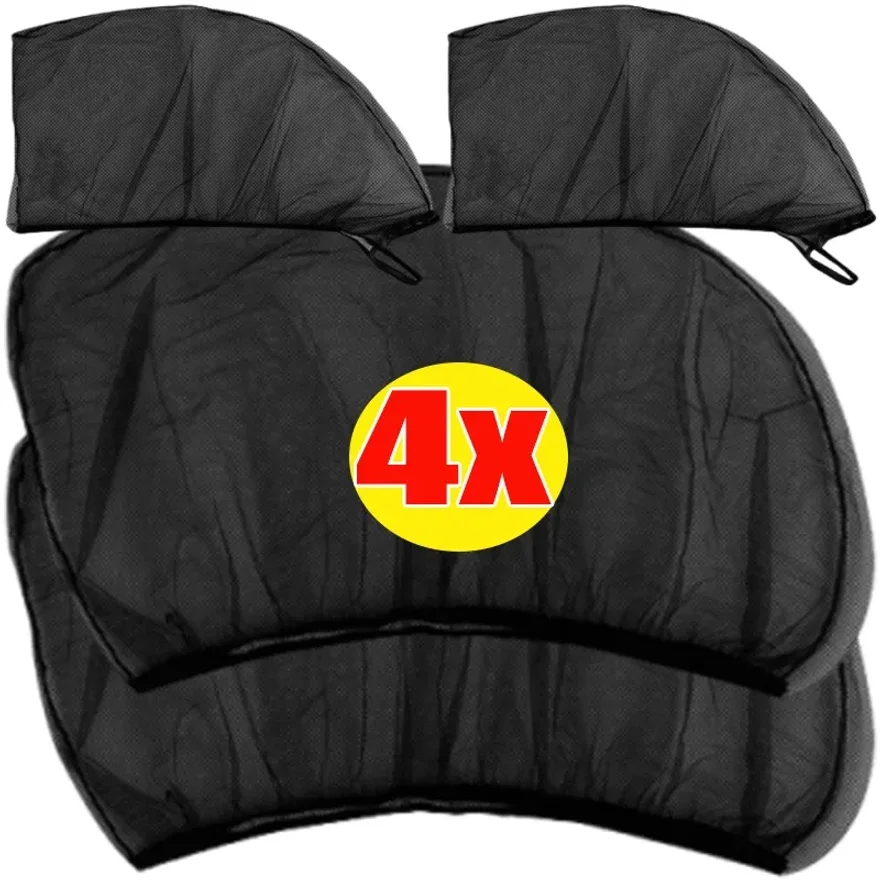 2/4pcs Car Curtains Sunshade Curtains Summer Essential Sunscreen Anti-mosquito Sunshade Curtains Car Cool and Safe