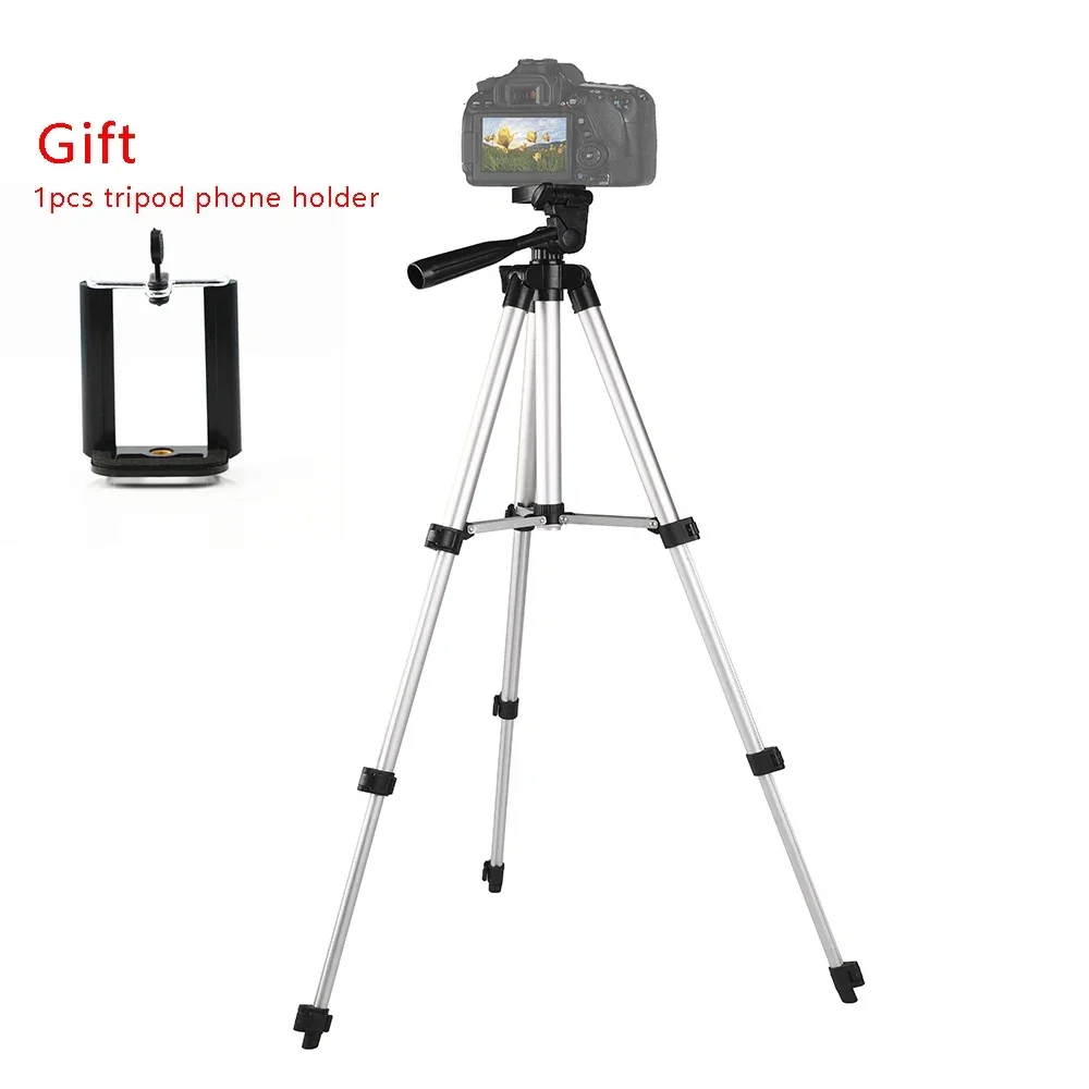 

TTLightweight Aluminium Camera Smartphone Tripod For Canon Nikon Sony DSLR DV Recorder LCD Monitor iPhone 12 Xiaomi Mobile Phone