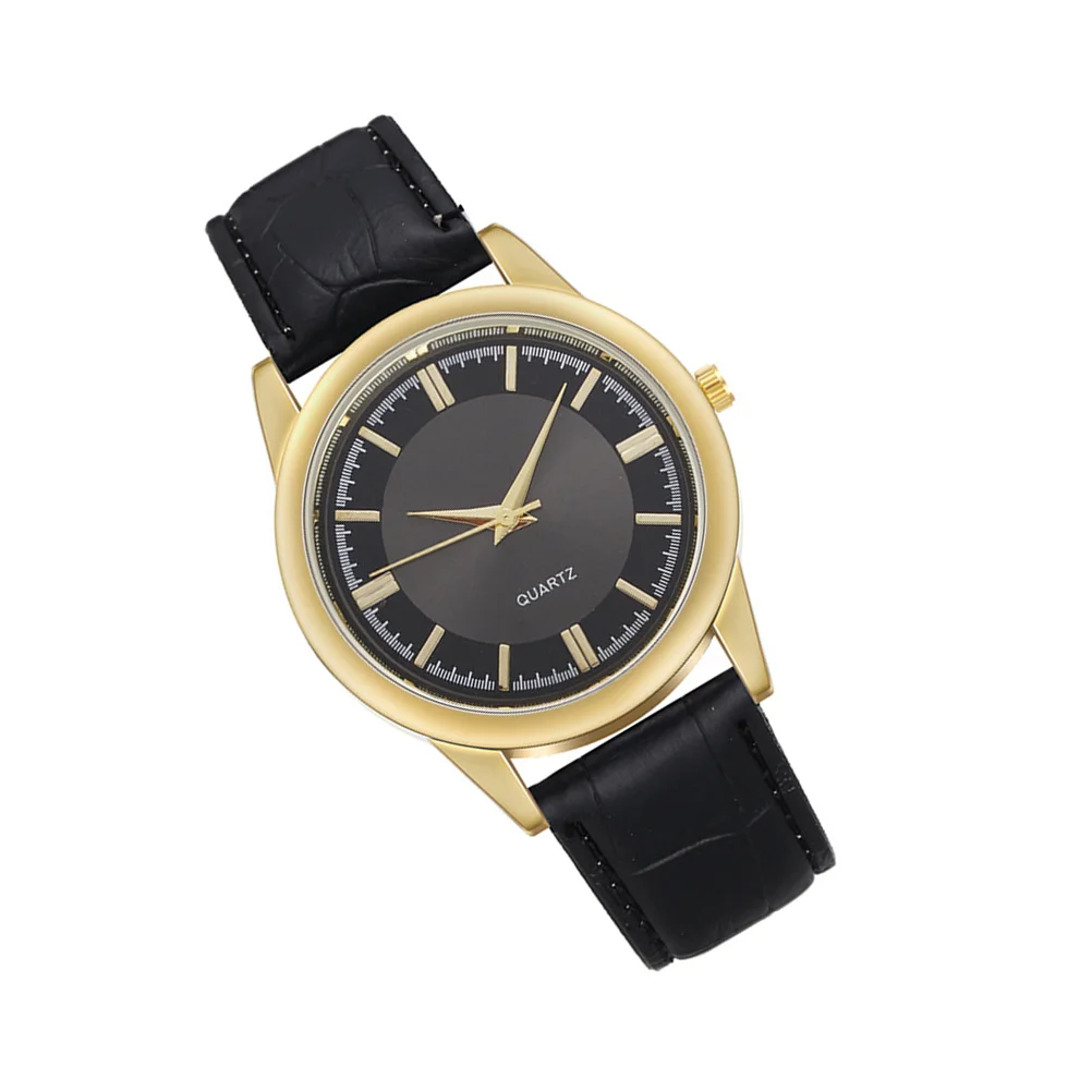 

1 pc Men Watch Premium Imitation Strap Stainless Steel Buckle Durable Lightweight Retro Classic Mechanical Movement