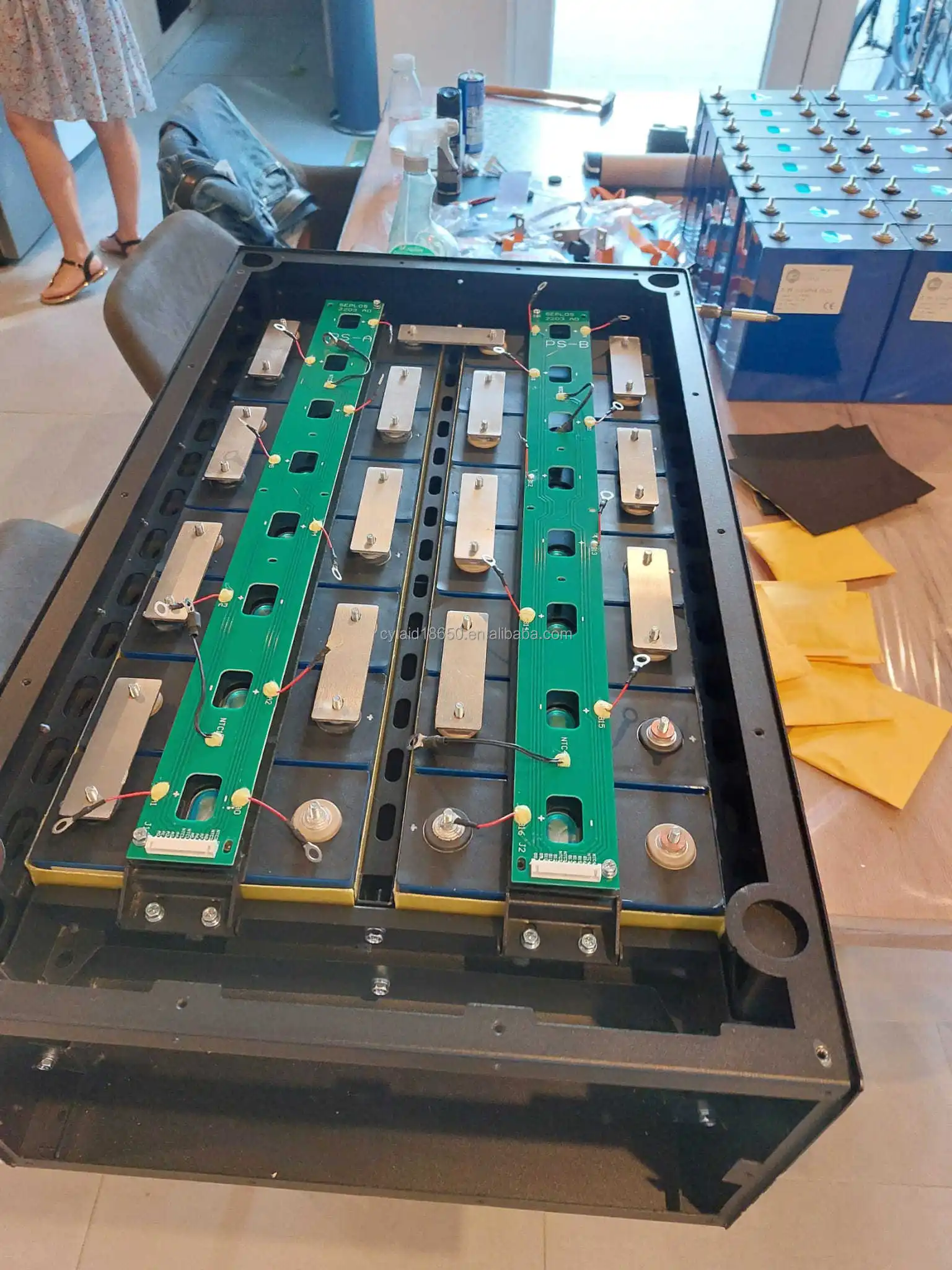 DIY Kit for Unit Mason 280 51.2/48V Box Stack Type Case 200A BMS Lithium Ion Batteries Pack 280Ah 302Ah 304Ah CANBUS 15KW